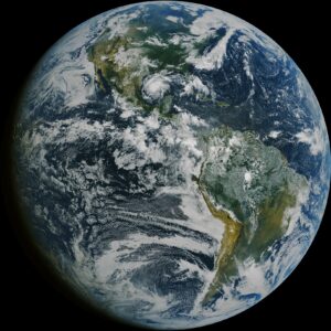 Photograph of An image of the whole earth from space.