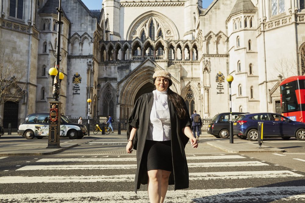 Zahra Alidina at the Royal Courts of Justice