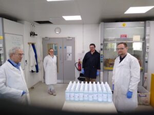 Team of four scientists at the OU