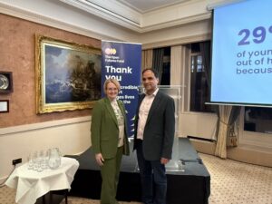Josie Fraser, Interim Vice-Chancellor, OU and Anand Shukla, CEO, Henry Smith Charity