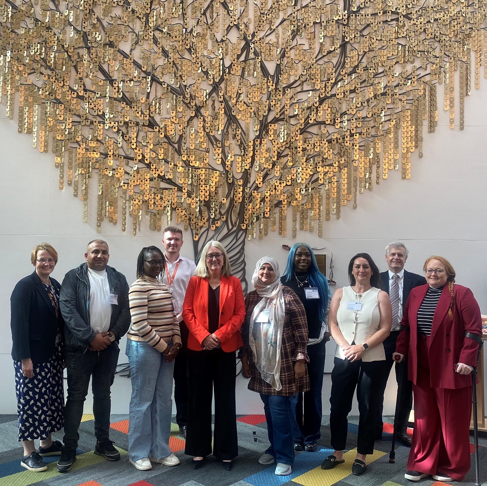 Baroness Smith visiting The Open University and meeting students. Copyright: OU