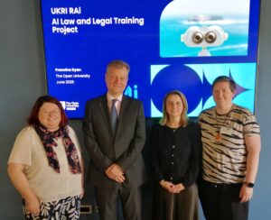 The project team with Lord Justice Birss at the launch event