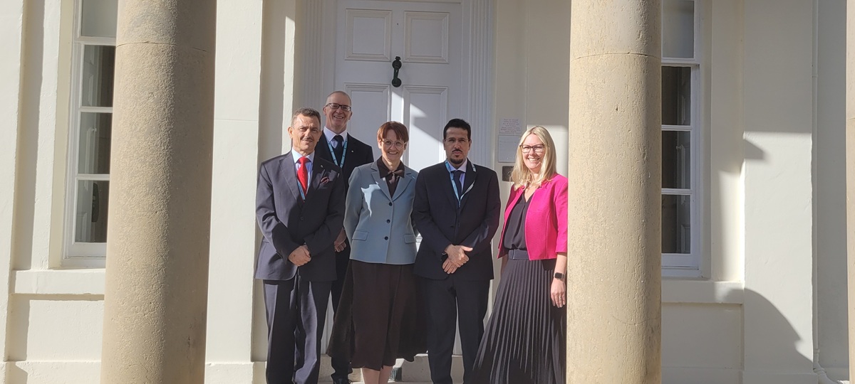 Representatives from The Arab Open University with OU Deputy Vice-Chancellor Professor Josie Fraser (copyright OU)