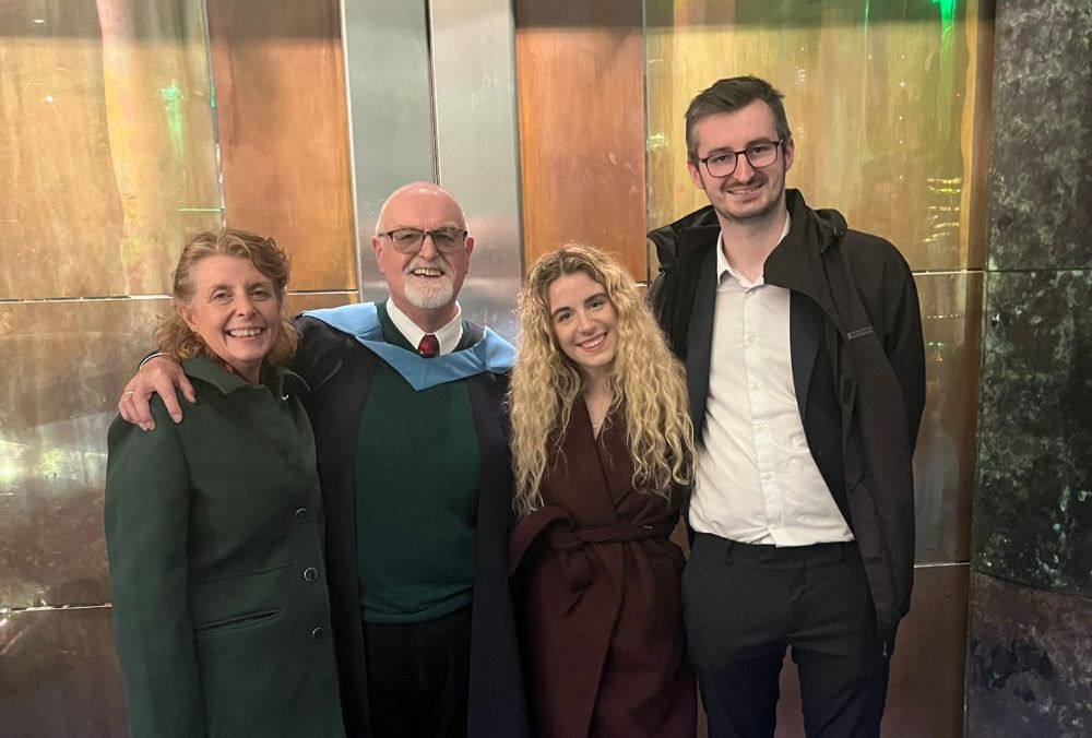 Double celebration for father and daughter’s Open University graduation