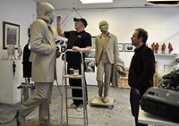 Artist Andy Edwards at work (copyright cornovii edwards)