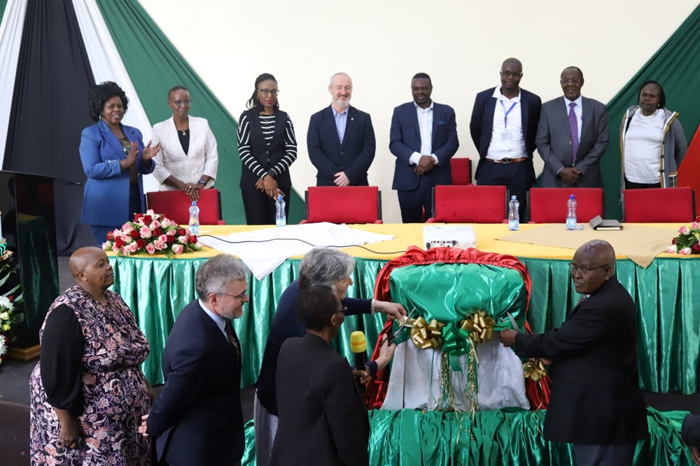 Ribbon cutting at launch ceremony.