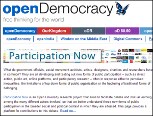 Participation Now in partnership with openDemocracy.net