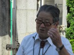 Hiroshima witness returning to his home
