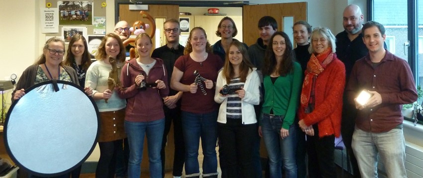 One of the training workshops, conducted in 2017. The photo includes NERC-funded postgraduate researchers and members of the training team. Photo: Gareth Davies.