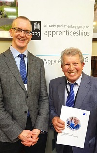 Phil with the Breaking Barriers report at APPG
