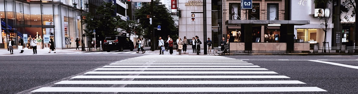a Tokyo crosswalk