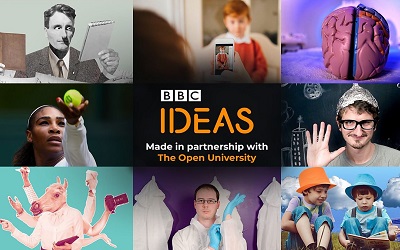 BBC Ideas images reading "Made in partnership with The Open University"