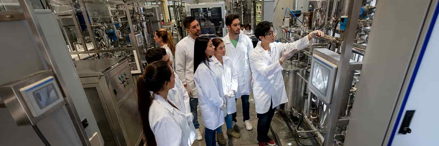 Chemists at a process laboratory