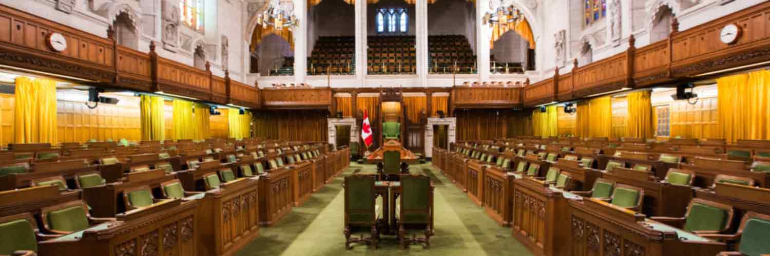 Interior of the House of Commons of Canada