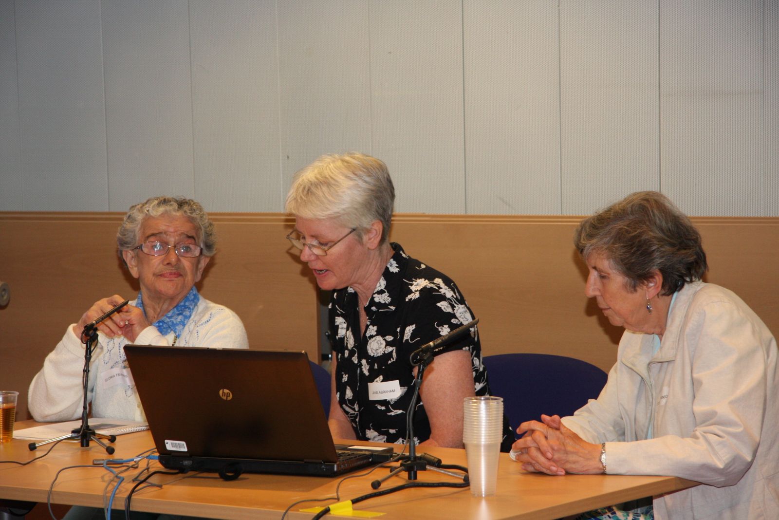 Gloria Ferris, Dorothy Atkinson and Jane Abraham at the 2013 conference
