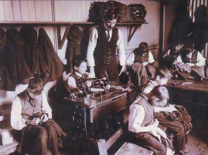 Tailoring class at Kew Cottages, Australia