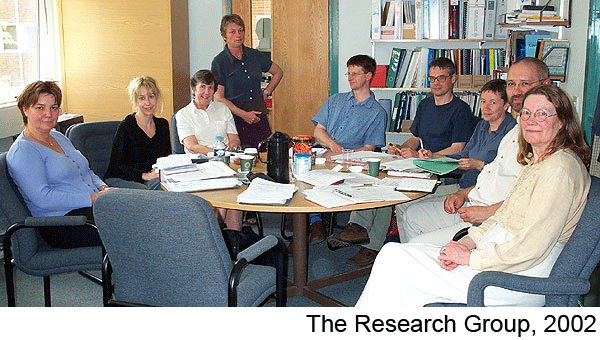 A group image showing the Research Group in 2002