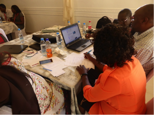 Image of Training MOOC Facilitators in Kabwe – Sept 2017. Over 400 teacher educators registered for the MOOC and 50% of them completed. (Making Teacher Education Relevant for 21st Century Africa on FutureLearn.