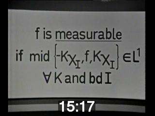 clicking on this image will launch a new video player window playing at this point (ie 15 minutes and 17 seconds) from the start of the video