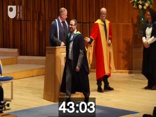 clicking on this image will launch a new video player window playing at this point (ie 43 minutes and 3 seconds) from the start of the video