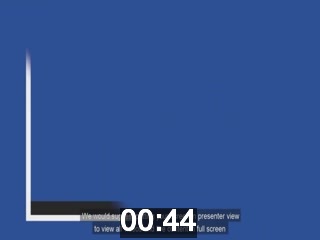 clicking on this image will launch a new video player window playing at this point (ie 44 seconds) from the start of the video