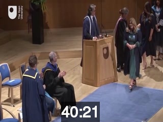 clicking on this image will launch a new video player window playing at this point (ie 40 minutes and 21 seconds) from the start of the video