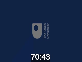 clicking on this image will launch a new video player window playing at this point (ie 70 minutes and 43 seconds) from the start of the video