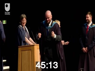 clicking on this image will launch a new video player window playing at this point (ie 45 minutes and 13 seconds) from the start of the video