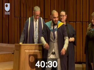 clicking on this image will launch a new video player window playing at this point (ie 40 minutes and 30 seconds) from the start of the video