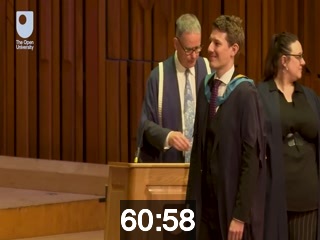 clicking on this image will launch a new video player window playing at this point (ie 60 minutes and 58 seconds) from the start of the video