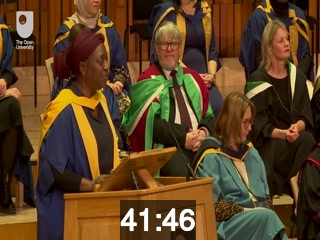 clicking on this image will launch a new video player window playing at this point (ie 41 minutes and 46 seconds) from the start of the video