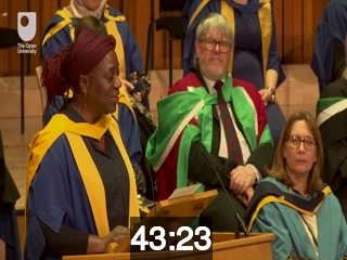 clicking on this image will launch a new video player window playing at this point (ie 43 minutes and 23 seconds) from the start of the video