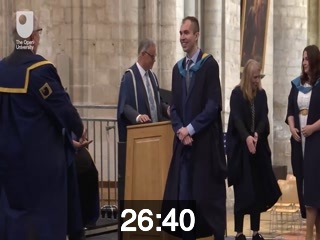 clicking on this image will launch a new video player window playing at this point (ie 26 minutes and 40 seconds) from the start of the video