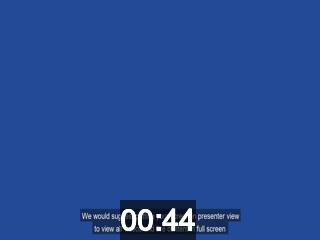 clicking on this image will launch a new video player window playing at this point (ie 44 seconds) from the start of the video