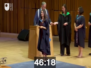 clicking on this image will launch a new video player window playing at this point (ie 46 minutes and 18 seconds) from the start of the video