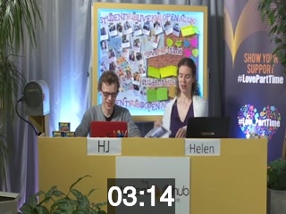 clicking on this image will launch a new video player window playing at this point (ie 3 minutes and 14 seconds) from the start of the video