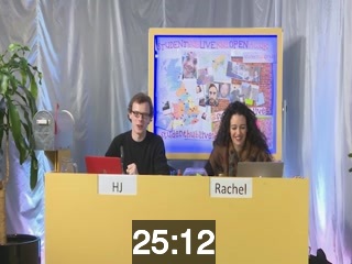 clicking on this image will launch a new video player window playing at this point (ie 25 minutes and 12 seconds) from the start of the video