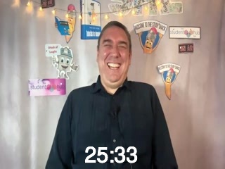 clicking on this image will launch a new video player window playing at this point (ie 25 minutes and 33 seconds) from the start of the video