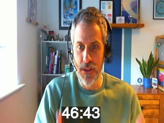 clicking on this image will launch a new video player window playing at this point (ie 46 minutes and 43 seconds) from the start of the video