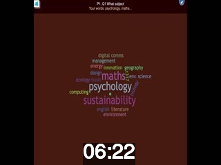 clicking on this image will launch a new video player window playing at this point (ie 6 minutes and 22 seconds) from the start of the video