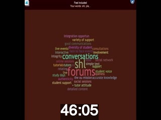 clicking on this image will launch a new video player window playing at this point (ie 46 minutes and 5 seconds) from the start of the video