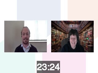 clicking on this image will launch a new video player window playing at this point (ie 23 minutes and 24 seconds) from the start of the video