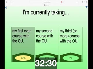 clicking on this image will launch a new video player window playing at this point (ie 32 minutes and 30 seconds) from the start of the video