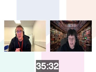 clicking on this image will launch a new video player window playing at this point (ie 35 minutes and 32 seconds) from the start of the video
