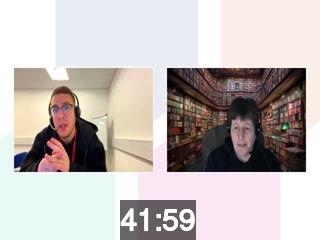 clicking on this image will launch a new video player window playing at this point (ie 41 minutes and 59 seconds) from the start of the video