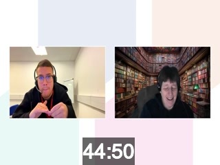 clicking on this image will launch a new video player window playing at this point (ie 44 minutes and 50 seconds) from the start of the video