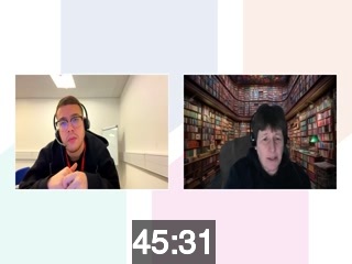 clicking on this image will launch a new video player window playing at this point (ie 45 minutes and 31 seconds) from the start of the video