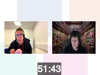 clicking on this image will launch a new video player window playing at this point (ie 51 minutes and 43 seconds) from the start of the video