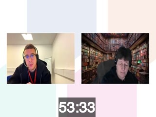 clicking on this image will launch a new video player window playing at this point (ie 53 minutes and 33 seconds) from the start of the video
