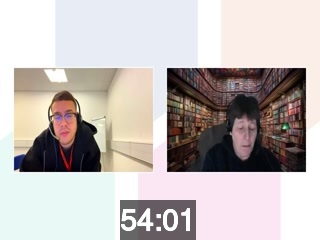 clicking on this image will launch a new video player window playing at this point (ie 54 minutes and 1 second) from the start of the video